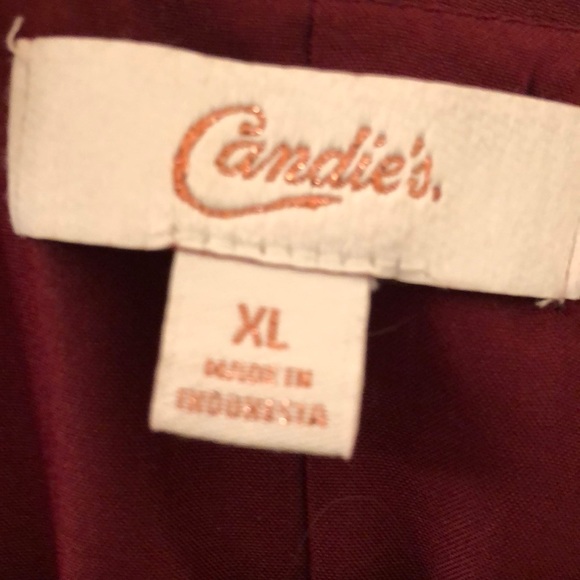 Burgundy Slit Sleeve Dress - Picture 3 of 3